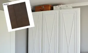 Przedstawiamy metamorfozę szafy z płyty. Zobacz, jak odnowić szafę z płyty, by nadać jej nowy, elegancki wygląd.