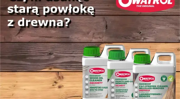 Usuwanie farby z drewna z pomocą produktów Owatrol. Preparaty do czyszczenia i usuwania powłok.
